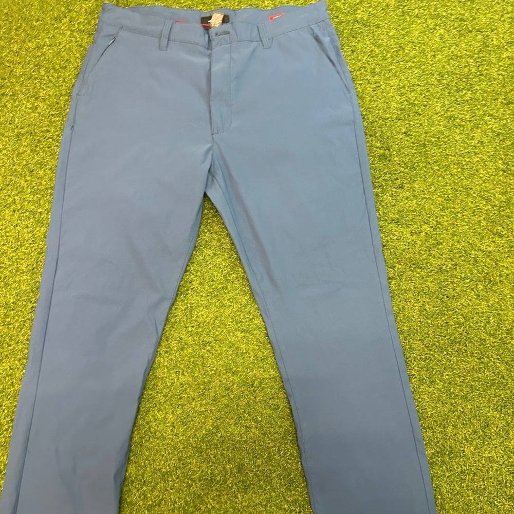 Montfort Mens Blue Performance‎ Golf Pants Size 36x32 Stretch Nylon Spandex